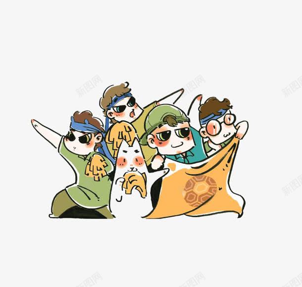 运动风朋友激情看球赛png免抠素材_新图网 https://ixintu.com 室友 激动 看球赛 运动