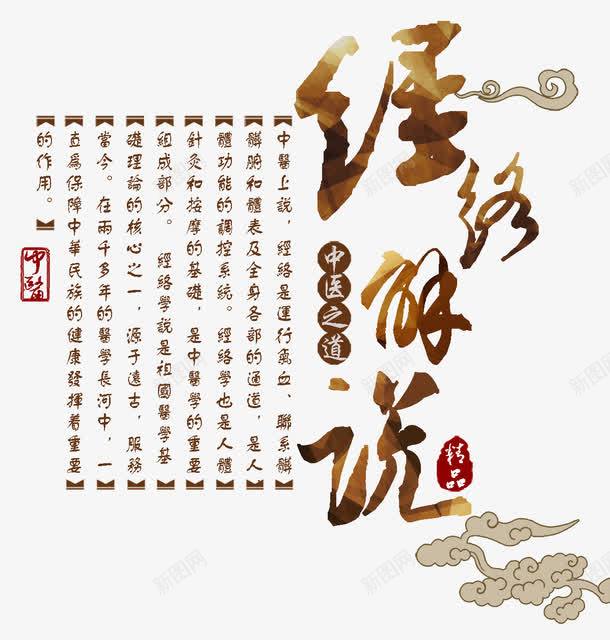 经络解说png免抠素材_新图网 https://ixintu.com 中医 养生 文字 经络 背部