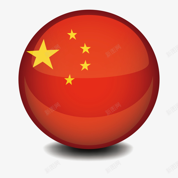 红色圆弧国庆图标元素png_新图网 https://ixintu.com 五角星 光泽 国庆节 圆弧 红色 纹理 节日 质感