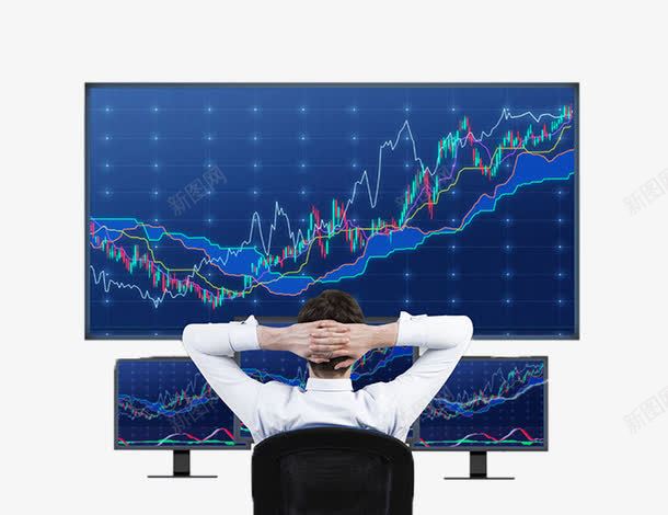 正在观看股票走势的商务人士png免抠素材_新图网 https://ixintu.com 商务人士 电子屏幕 股市走势图 股票 观看 走势