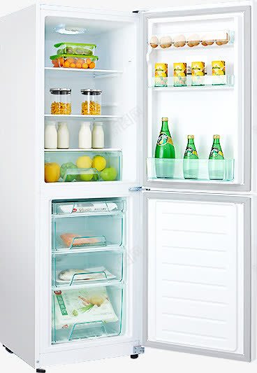 装满食物开门冰箱png免抠素材_新图网 https://ixintu.com 冰箱 开门 装满 食物