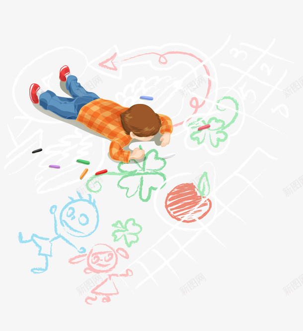 手绘趴着画画的孩子矢量图ai免抠素材_新图网 https://ixintu.com 卡通孩子 孩子背影 小孩背面 手绘孩子 手绘孩子背影 画画的孩子 矢量图 背影小孩儿童 趴着的孩子