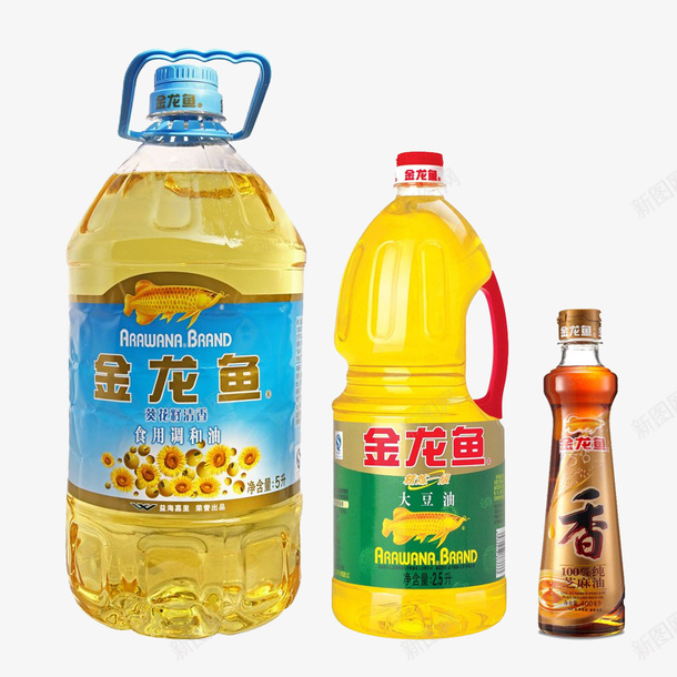 金龙鱼三瓶装png免抠素材_新图网 https://ixintu.com 三瓶装 厨房 厨房用品 油炸 炒菜 炒菜专用 调味用品 金龙鱼 金龙鱼调和油