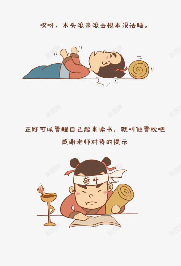 司马光圆木警枕png免抠素材_新图网 https://ixintu.com 典故 勤奋 卡通 原木 司马光 司马光砸缸 好学 手绘 插画 教育意义 枕头