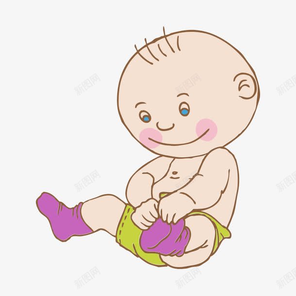 婴儿可爱萌png免抠素材_新图网 https://ixintu.com 儿童 卖萌 卡通 可爱 婴儿 婴幼儿 小孩 幼儿 手绘 手绘婴儿 穿袜子 萌 超可爱