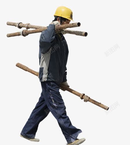 干活的人png免抠素材_新图网 https://ixintu.com 干活的男人 拿管子的人 那管子的男人