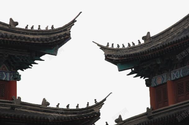 中国式屋檐png免抠素材_新图网 https://ixintu.com 中国风 中式 中式老房子 古建筑 古房子 屋檐 屋脊 建筑 石雕 神兽 艺术 装饰 飞檐