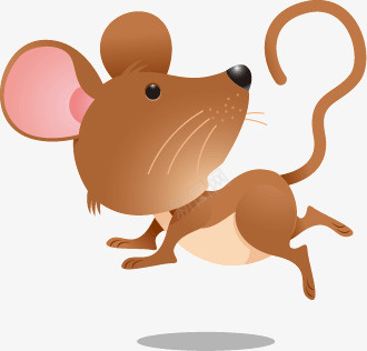 棕色卡通小老鼠png免抠素材_新图网 https://ixintu.com 卡通 坐着抬起一只爪子的 小老鼠 棕色 简笔鼠 老鼠抬脚 老鼠生日