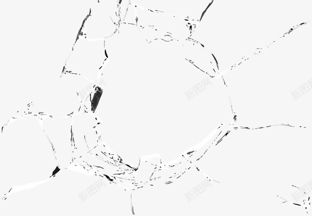 空心开裂矢量图ai免抠素材_新图网 https://ixintu.com 开裂效果 玻璃开裂 玻璃洞 矢量图 破碎 破碎纹理 破裂 碎裂效果 空心