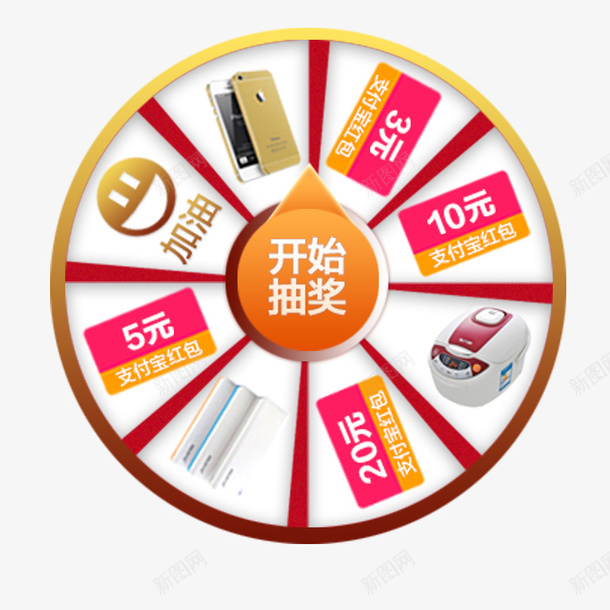 电商转盘抽奖环节抽奖奖品psd免抠素材_新图网 https://ixintu.com 免抠 奖品PNG 抽奖 抽奖环节 电商类 礼品