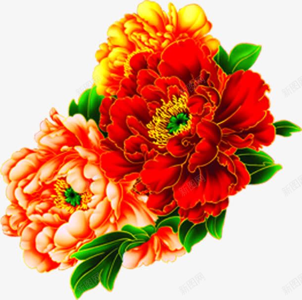 富贵花光荣榜png免抠素材_新图网 https://ixintu.com 光荣榜 图片 富贵 金色花开富贵