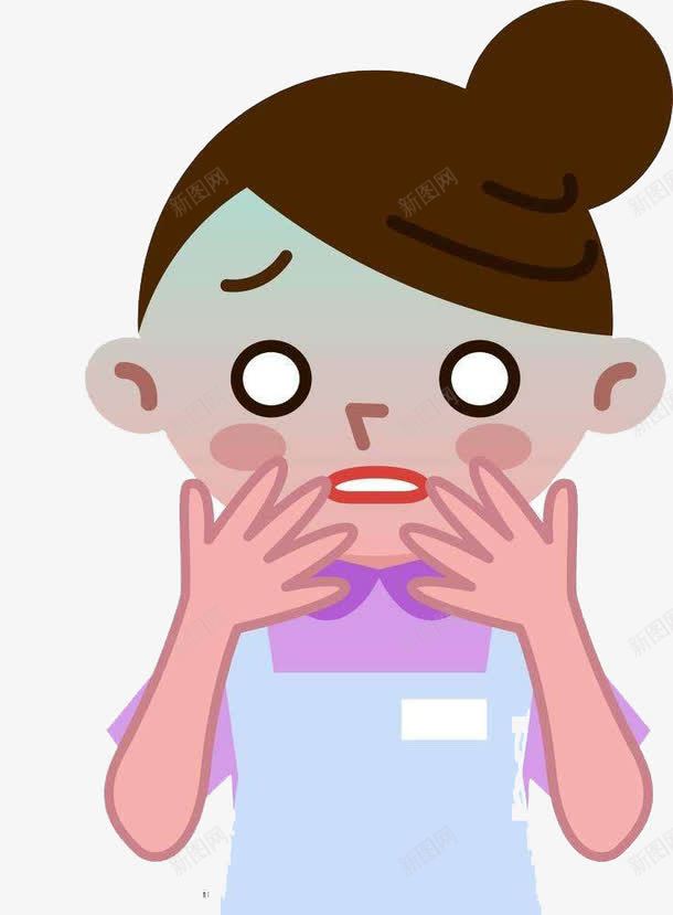 摸脸的美女png免抠素材_新图网 https://ixintu.com 卡通 大方 手绘 摸脸 气质 漂亮 美丽 美女 美女摸脸