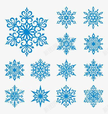 六角雪花png免抠素材_新图网 https://ixintu.com 蓝色雪花 雪花剪纸 雪花印花 雪花底纹 雪花片