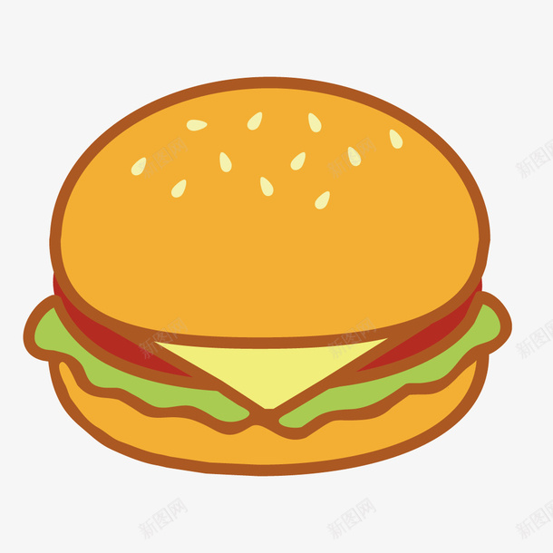 欧美快餐汉堡零食png免抠素材_新图网 https://ixintu.com 快餐 欧美 汉堡 零食