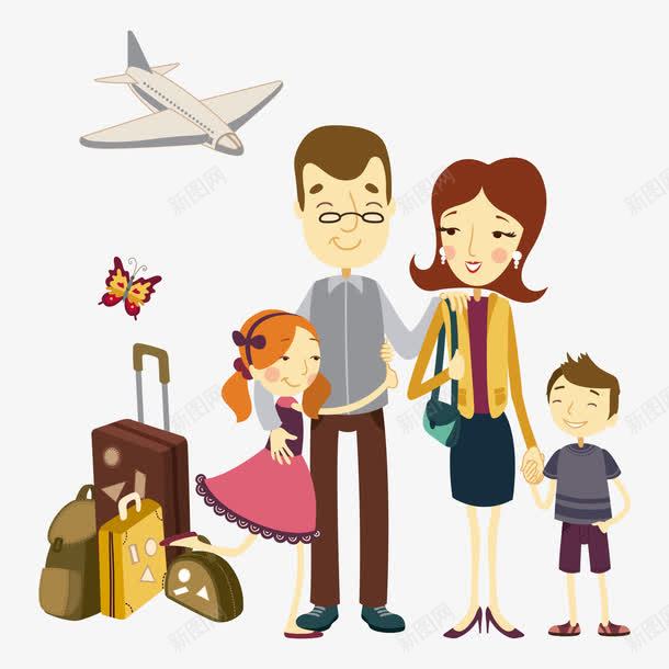 国际家庭日一家人去旅游png免抠素材_新图网 https://ixintu.com 一条心 人物 卡通风格 团结 国际家庭日 家人 家属 幸福 微笑 快乐 插画 旅游 旅游陪伴 美满