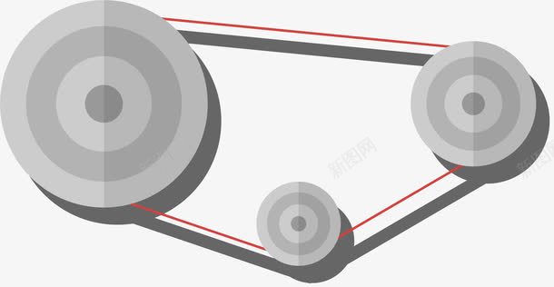 齿轮皮带发动机配件png免抠素材_新图网 https://ixintu.com 卡通配件 汽车零配件 皮带 皮带配件 矢量配件 联动配件 齿轮