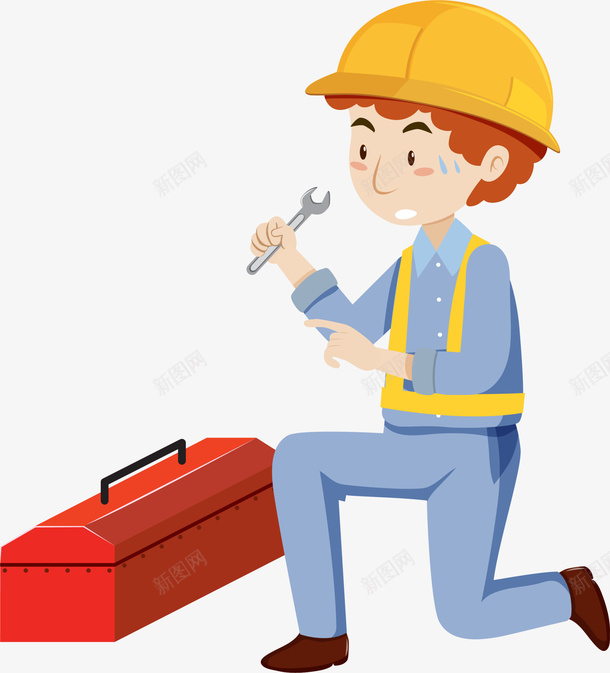 卡通立体维修工人png免抠素材_新图网 https://ixintu.com 五一节 劳作 劳动节 工作 机修 维修工人 装配工