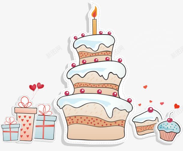 生日蛋糕png免抠素材_新图网 https://ixintu.com 卡通礼盒 卡通蛋糕 生日快乐 生日礼盒 生日蛋糕 盒子 礼物 礼盒 精美礼盒