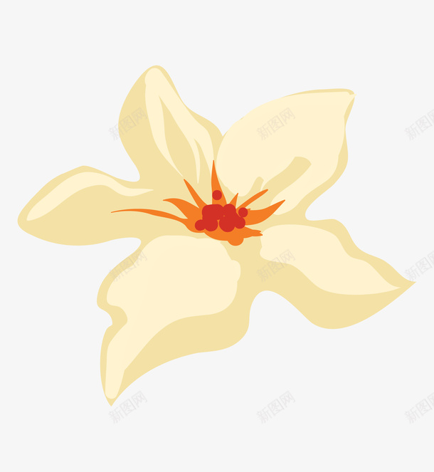 手绘卡通白玉兰花朵png免抠素材_新图网 https://ixintu.com 包装设计 小清新包装 紫色花朵 花朵 花朵装饰 花瓣 花瓣装饰 花草设计 贺卡设计