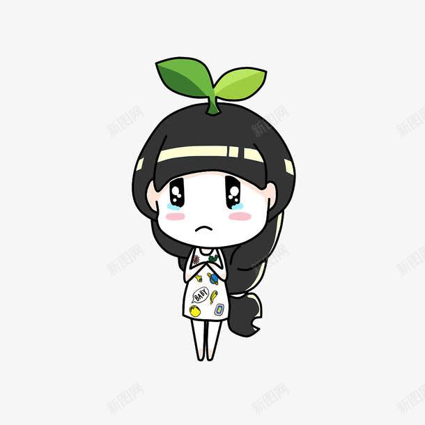 委屈的小女孩png免抠素材_新图网 https://ixintu.com PNG图片 免扣 卡通 女孩 委屈