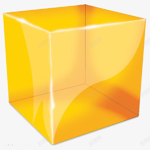 多方形图png免抠素材_新图网 https://ixintu.com 正方体 立方体 黄色的