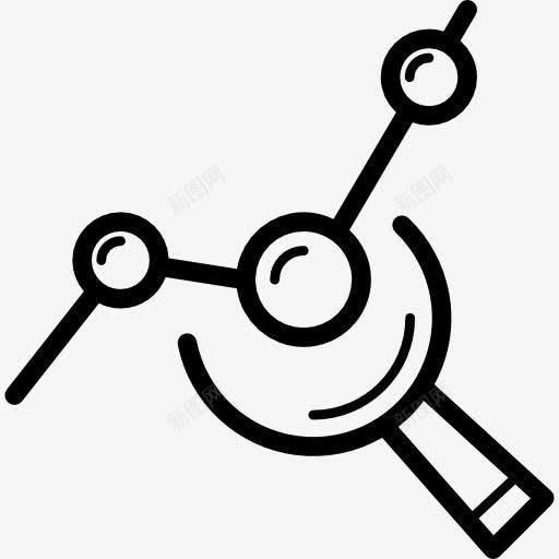 数据分析图标png_新图网 https://ixintu.com 工具和用具 放大镜 数据分析 数据库 统计