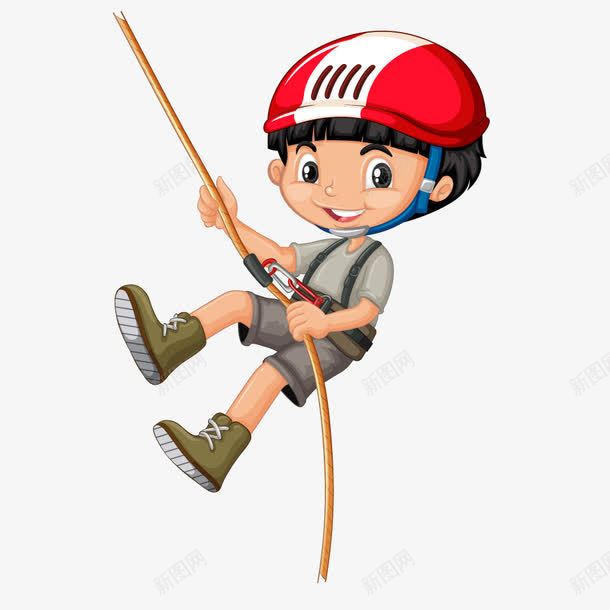卡通灰色攀岩男生png免抠素材_新图网 https://ixintu.com 卡通 攀岩 攀岩的孩子 灰色 男生 矢量卡通