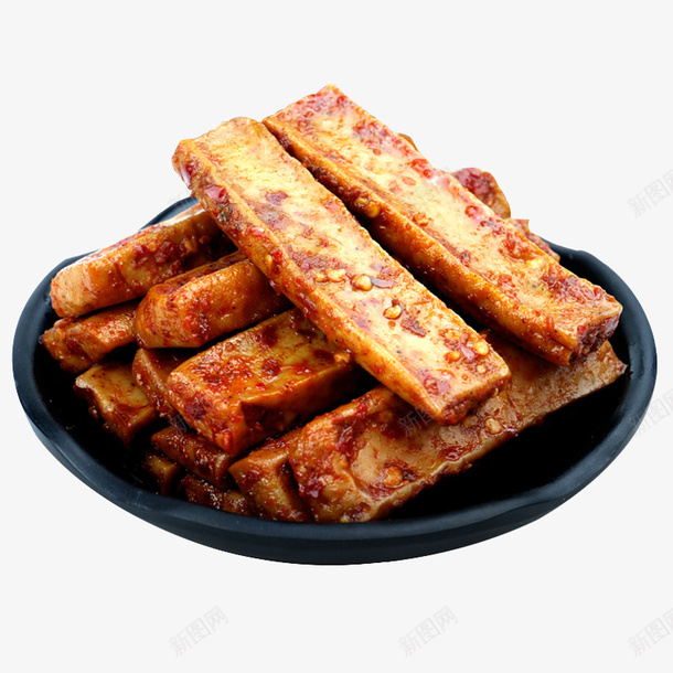 风味卤豆腐干摄影png免抠素材_新图网 https://ixintu.com 产品实物 劲道豆干 卤豆腐 小吃 湖南特产 零食 风味卤豆腐干摄影