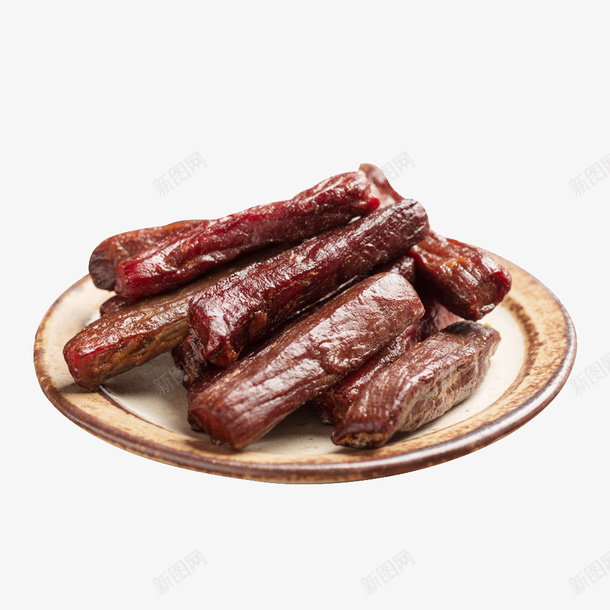 一盘牛肉干png免抠素材_新图网 https://ixintu.com 下酒菜 中华美食 产品实物 实物 摄影 牛肉干 猪肉干 肉干 肉类 零食