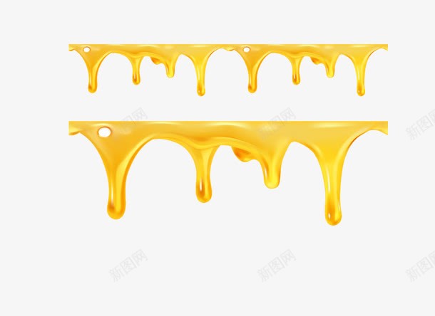 黄色融化流动的水png免抠素材_新图网 https://ixintu.com 水 流动 流动油 液体 融化 黄色