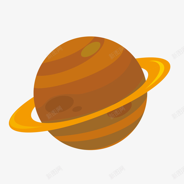 手绘土星星球矢量图eps免抠素材_新图网 https://ixintu.com 免扣PNG 创意 卡通 卡通土星 土星 手绘 时尚 星环 星球 星际 矢量图