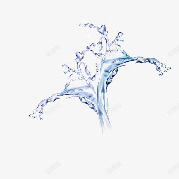 飞溅的水花洒落水png免抠素材_新图网 https://ixintu.com 水 水花 洒 溅
