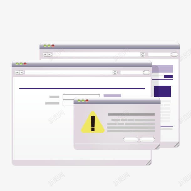 弹窗网页免费png免抠素材_新图网 https://ixintu.com 卡通弹窗 弹窗 提醒 网页 页面