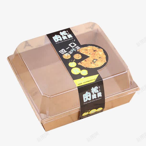 透明包装盒封口png免抠素材_新图网 https://ixintu.com 单独包装盒 封口贴 肉松饼封口贴 食品透明包装