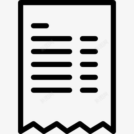 发票图标png_新图网 https://ixintu.com 付款 发票 商业 商务 商务和购物 收据 比尔 票