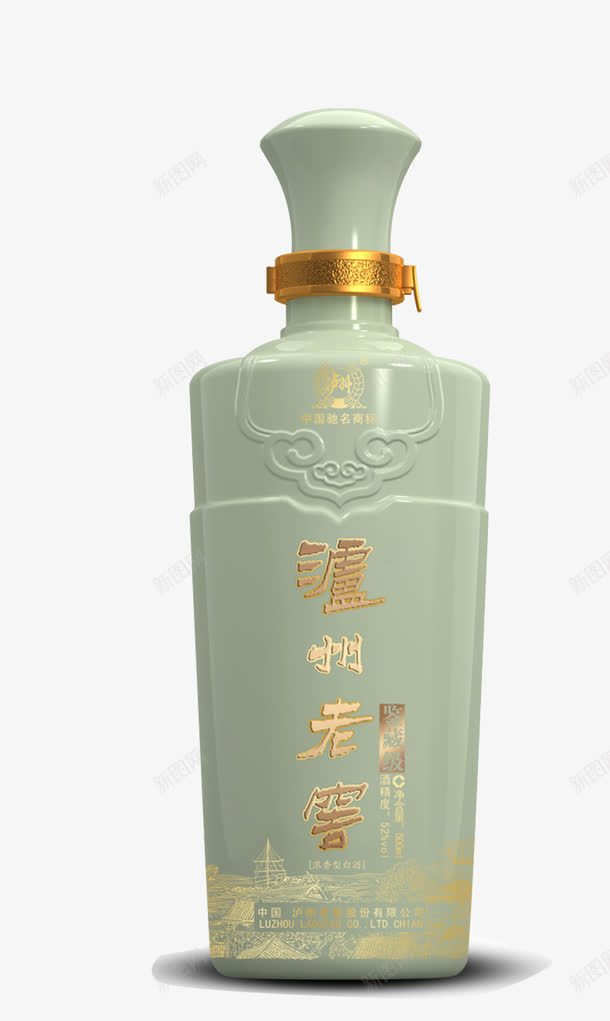 泸州老窖酒png免抠素材_新图网 https://ixintu.com png图形 png装饰 泸州老窖 瓶子 白酒 装饰