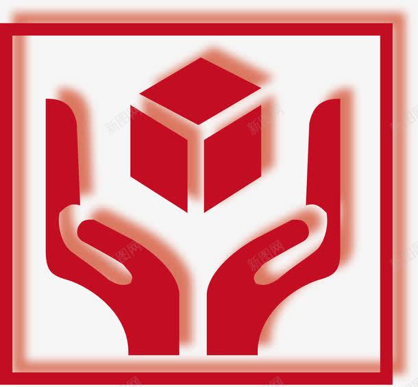 轻拿轻放图标png_新图网 https://ixintu.com 元素 元素素材 包装标识 纸箱包装标志
