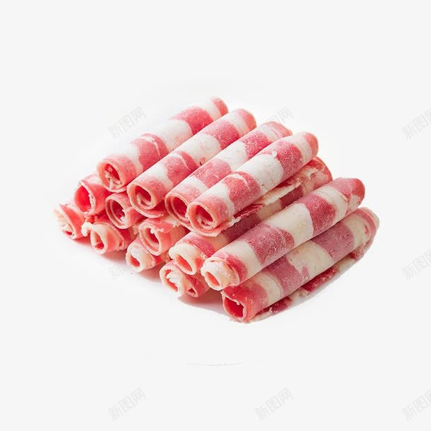 羊肉卷png免抠素材_新图网 https://ixintu.com 产品实物 涮火锅 羊肉 速冻