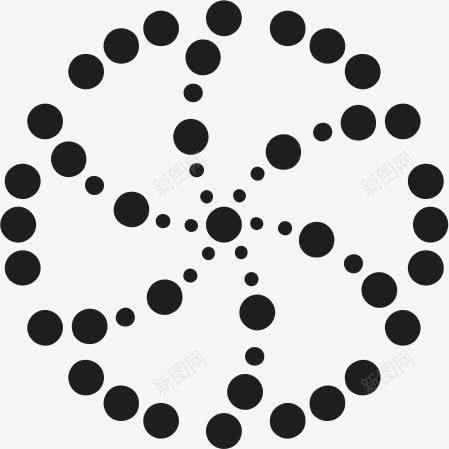 点线面构图底纹角花图标png_新图网 https://ixintu.com 平面构图 底纹 点线面构成图 角花 造型