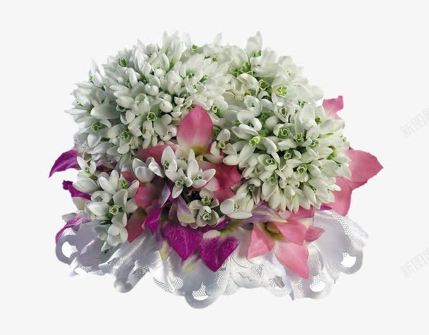白玉兰花束png免抠素材_新图网 https://ixintu.com 丝带 捧花 插花 白玉兰 白纱布 花卉 花店 花店520 花花草草 鲜花