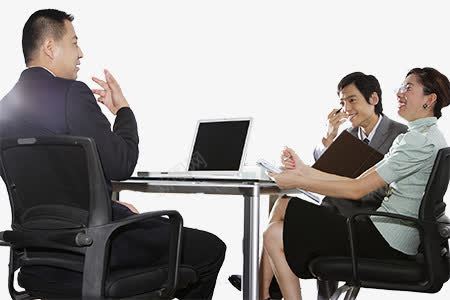 三个人在开会png免抠素材_新图网 https://ixintu.com 三人讨论会 业务探讨 办公室商讨 商务谈判 商务面谈