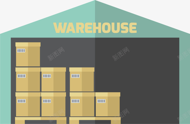 货物存放小型仓库png免抠素材_新图网 https://ixintu.com warehouse 一个仓库 商品 小型仓库 货仓 货物存放
