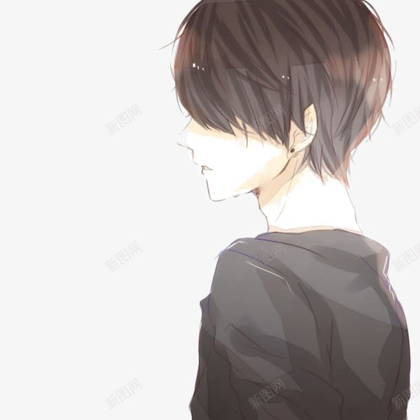 男孩png免抠素材_新图网 https://ixintu.com 人侧脸 人物侧脸 侧脸 孩子 帅 男