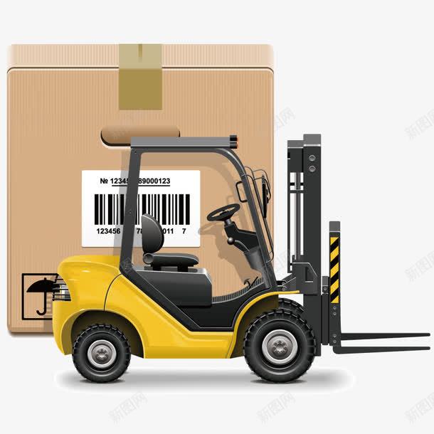 仓库运输车辆矢量图eps免抠素材_新图网 https://ixintu.com 交通工具 叉车 货物运输 铲车 矢量图