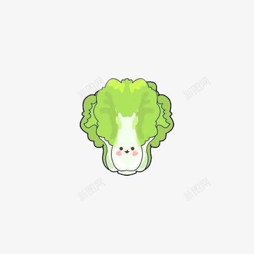 可爱白菜图标png_新图网 https://ixintu.com 卡通形象 可爱 图标 插图 白菜 白菜人 菜 蔬菜