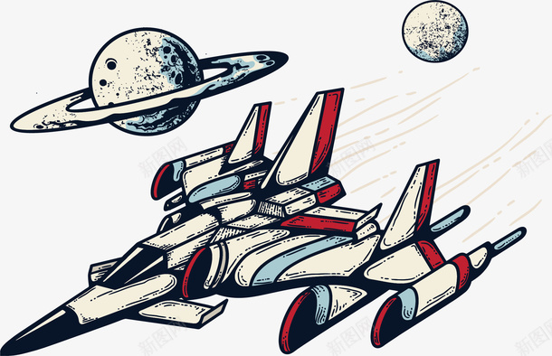 飞行的太空科幻战舰矢量图ai免抠素材_新图网 https://ixintu.com 太空战舰 太空科幻战舰 战舰设计 手绘战舰 星球 科幻战舰 速度 矢量图