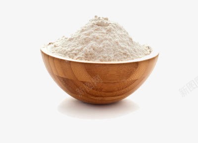 一碗面粉png免抠素材_新图网 https://ixintu.com 木碗 食品 饼