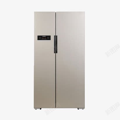 西门子冰箱BCD610Wpng免抠素材_新图网 https://ixintu.com LED触摸 产品实物 冰箱 对开门 显示屏 浅金色 西门子