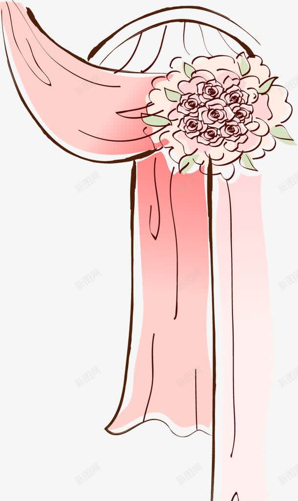 可爱手绘婚纱头饰png免抠素材_新图网 https://ixintu.com 可爱 头饰 婚纱 婚纱摆件 手绘