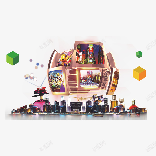 地产商业png免抠素材_新图网 https://ixintu.com 元素 商业 商铺 地产 杂货铺